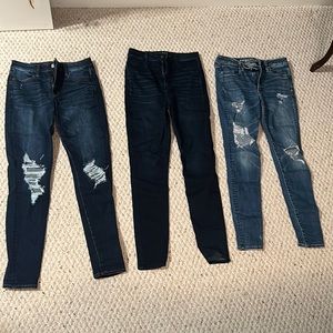 american eagle dark wash jeans